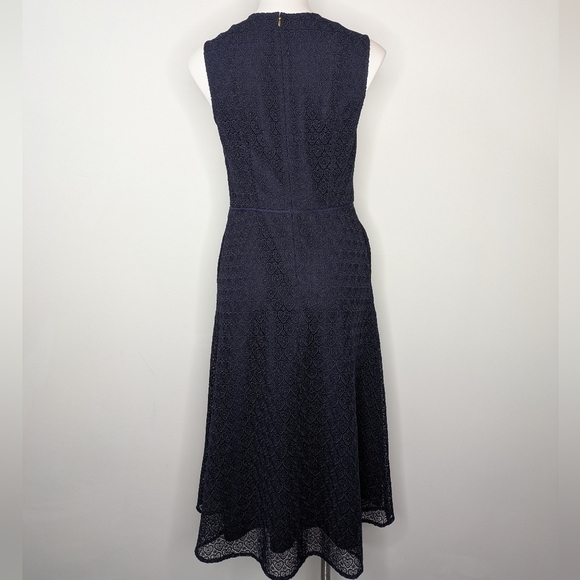 Draper James blue crochet hearts sleeveless midi dress 6 - Picture 6 of 9
